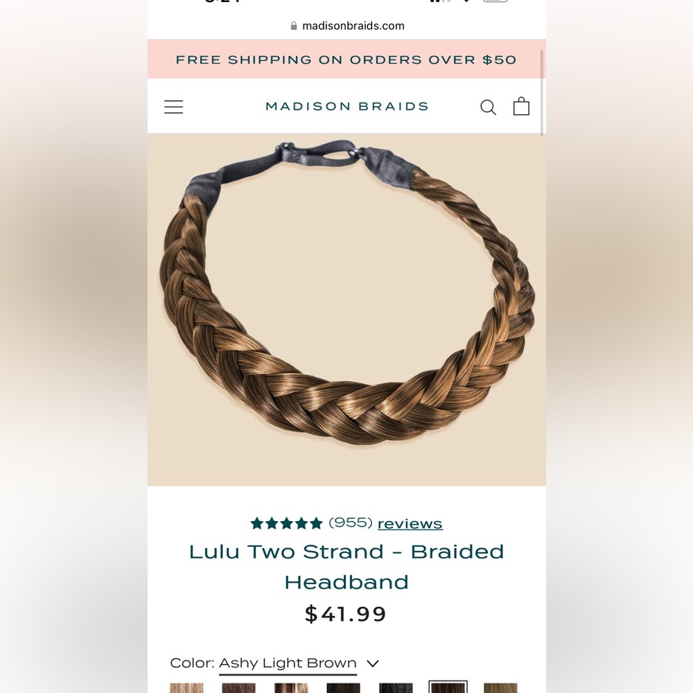 NWT MADISON BRAID HEADBAND